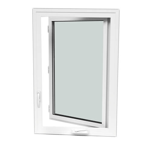Side by side comparison of vinyl casement and sliding windows